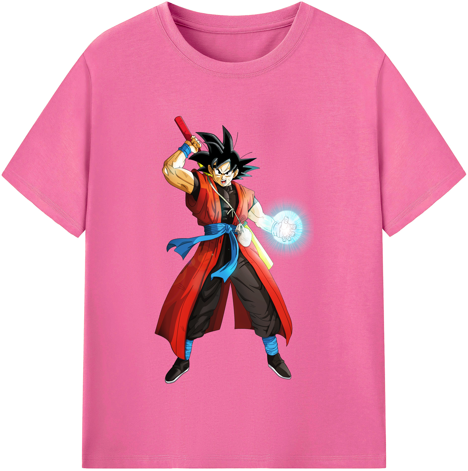 （画像用） ドラゴンボール 孫悟空（そん ごくう）Son Goku カカロット DRAGON BALL Kakarotto レディースカジュアルプリントTシャツ（綿100％）